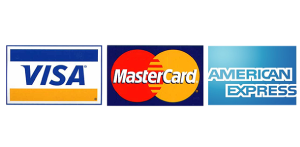 Visa, Mastercard and American Express Logos